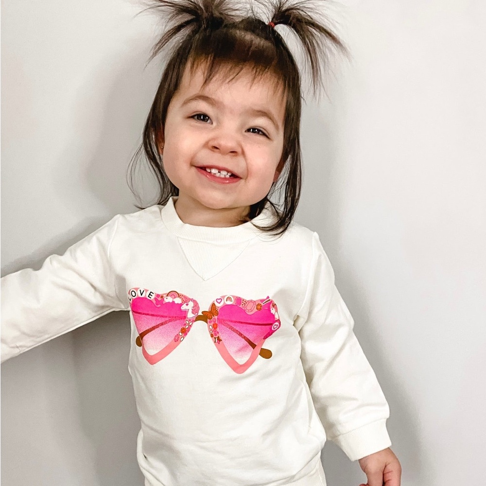 Heart Sunglasses Sweatshirt